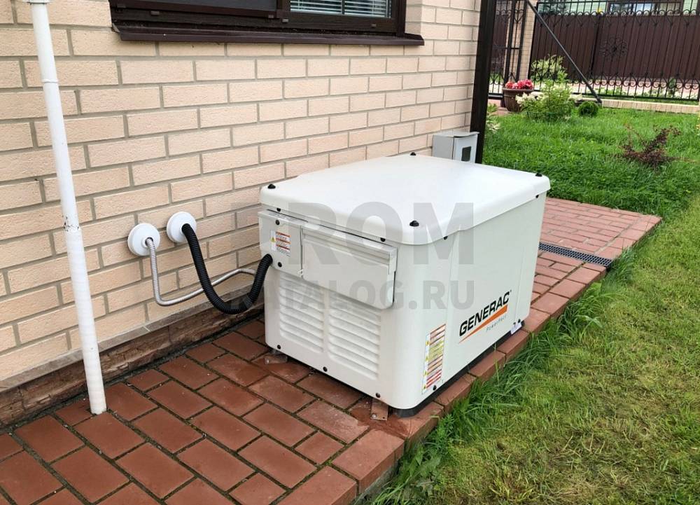 Газовый генератор Generac 6520 в шумопоглащающем корпусе