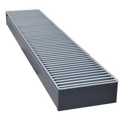 Внутрипольный конвектор длиной 1,6 м - 2 м КЗТО Бриз 260x100x2000