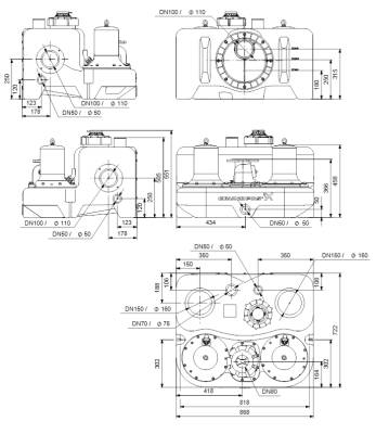 Насосная установка канализационная Grundfos Multilift MD.12.3.4